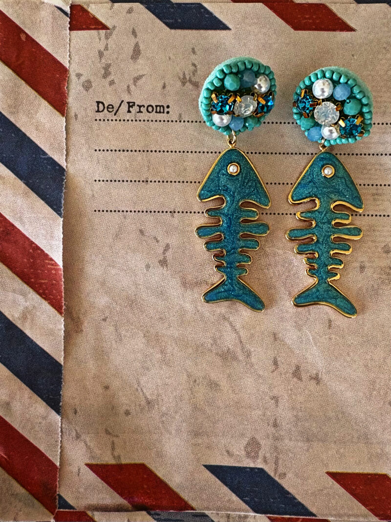 “Psarokokkalo” earrings