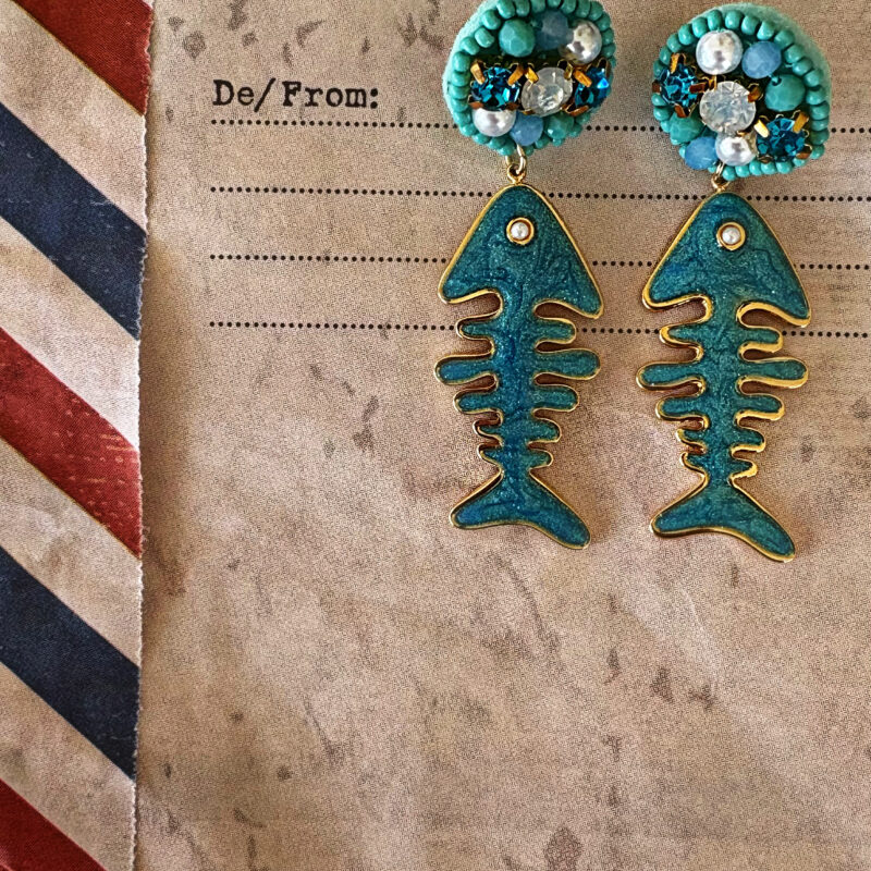“Psarokokkalo” earrings
