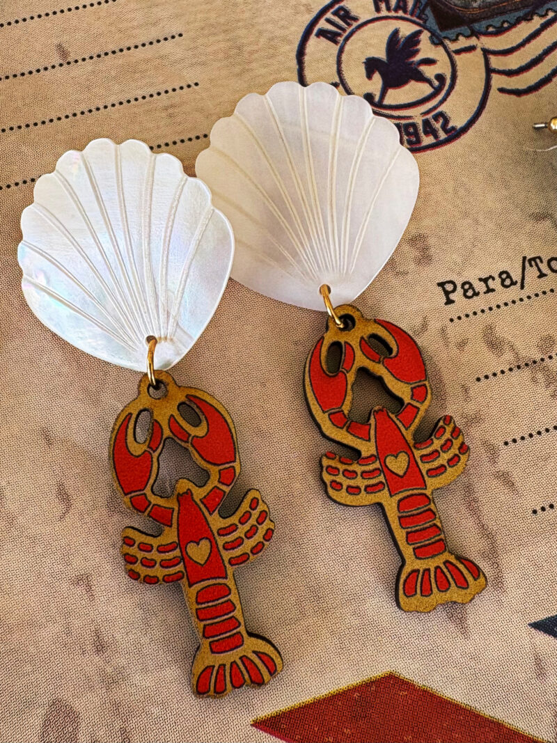 “Lobster” earrings