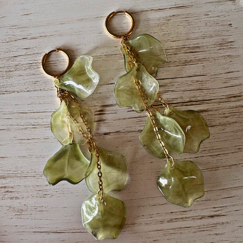 “Olive oil” earrings