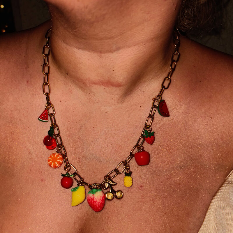 “Fruit salad” necklace