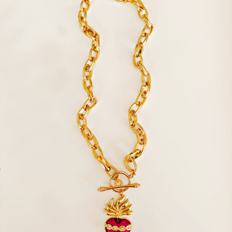 Sacred heart necklace