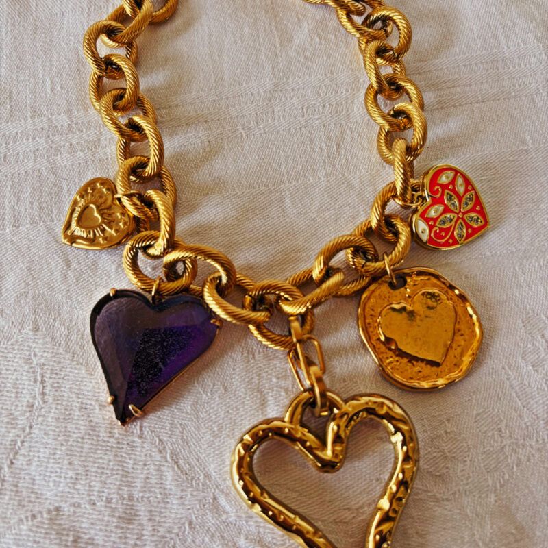 Different hearts necklace