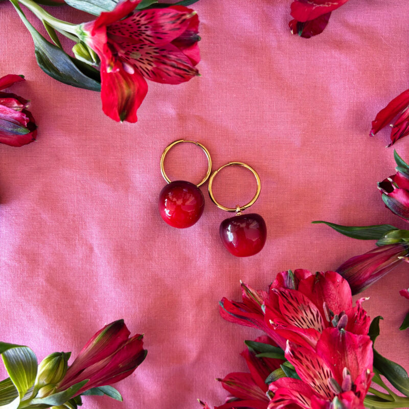 Cherry on top hoops